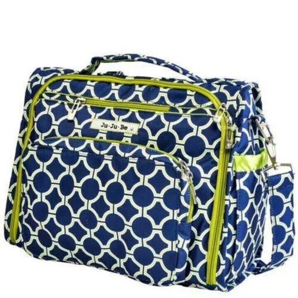 Ju-Ju-Be Classic Be Prepared Diaper Bag in Royal Envy Print with Stroller clasps
